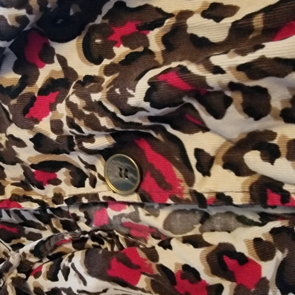 💜4/$20💜Charter Club Leopard Print Blazer with Red Accents - Picture 3 of 6